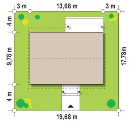 Galería de visualizaciones - Proyecto de casa de una planta sin muros interiores portantes