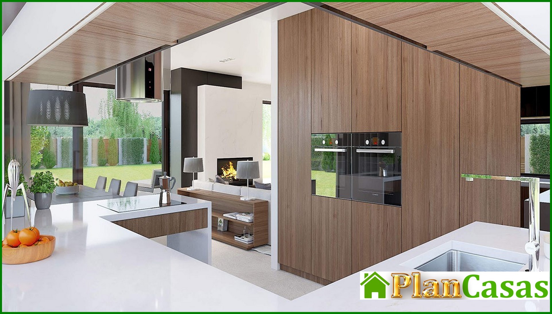 Galería de visualizaciones - Edificio residencial de dos plantas con amplias verandas