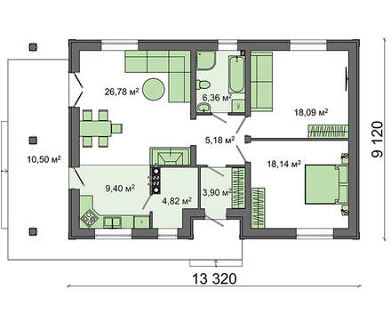 Galería de visualizaciones - Proyecto de casa compacta con terraza
