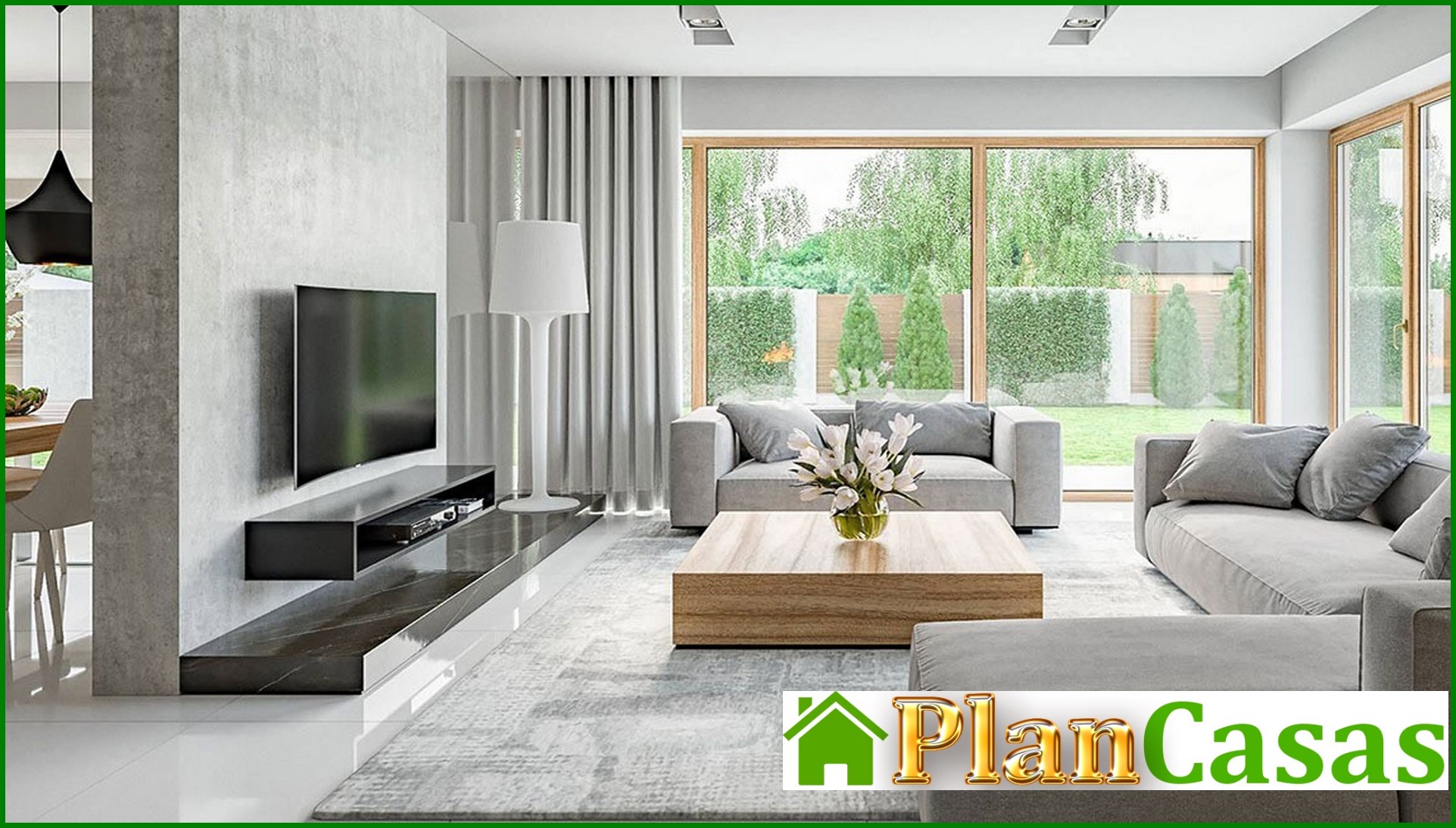 Visualization gallery - Two-storey stylish house with two balconies