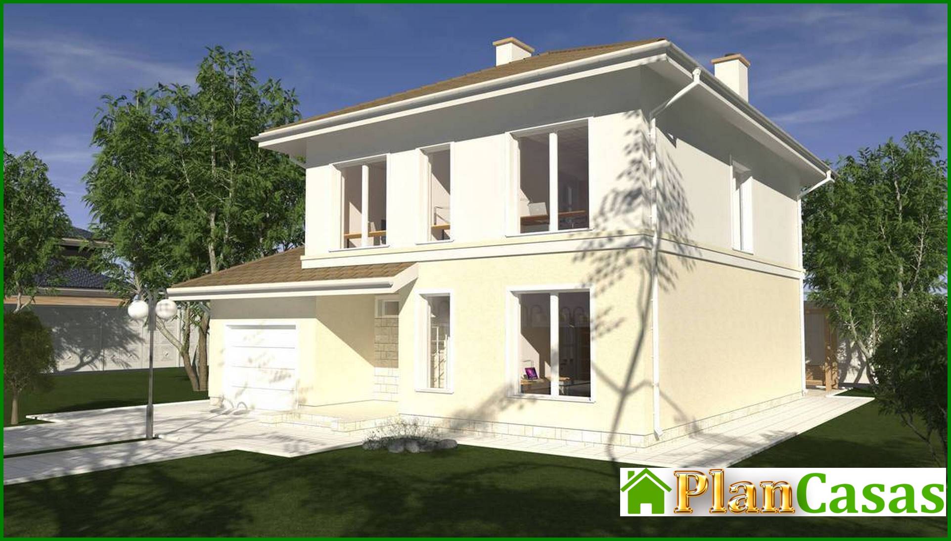 Galería de visualizaciones - Proyecto de una casa luminosa de estilo mediterráneo