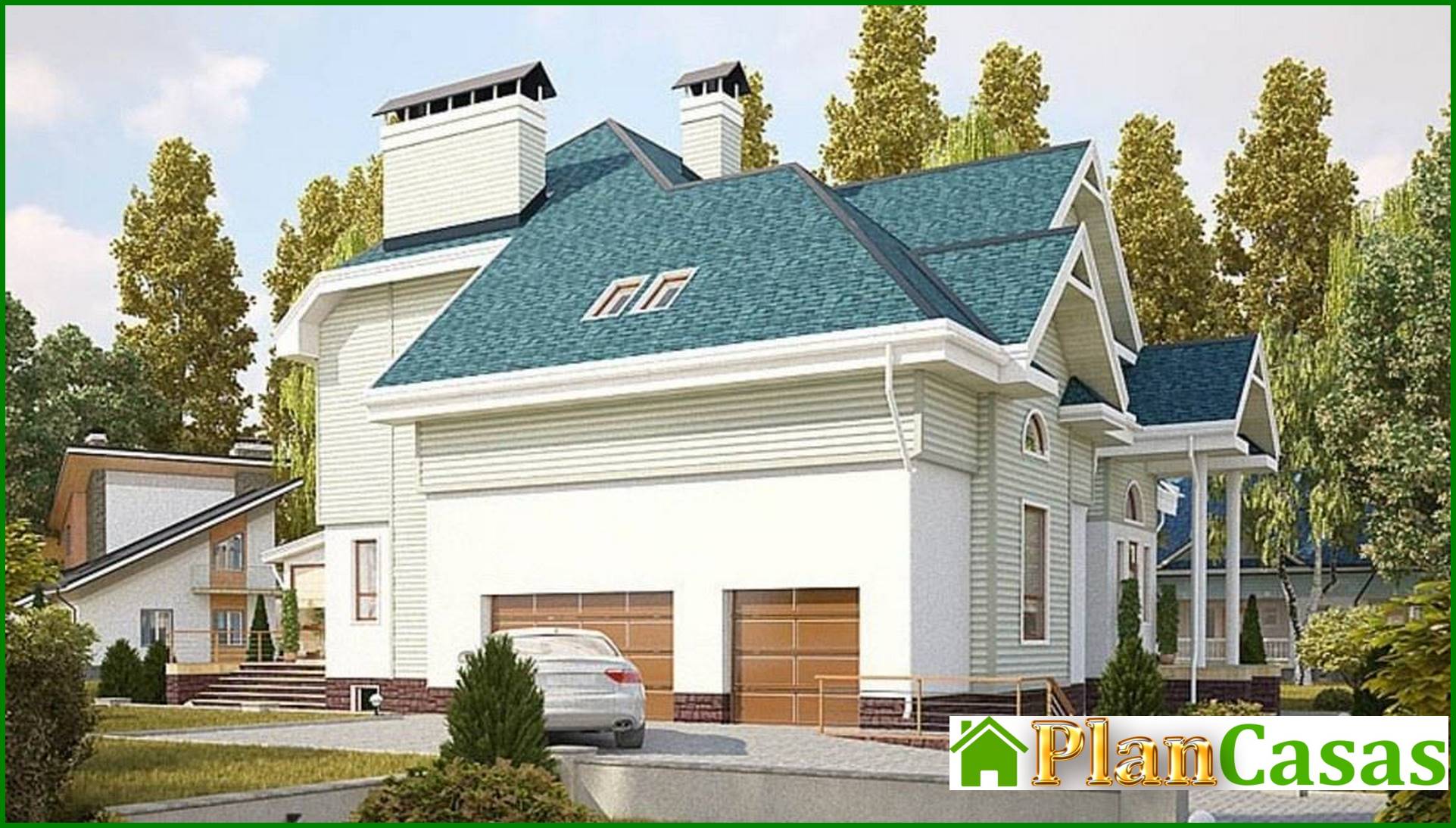 Galería de visualizaciones - Proyecto de una enorme mansión elegante