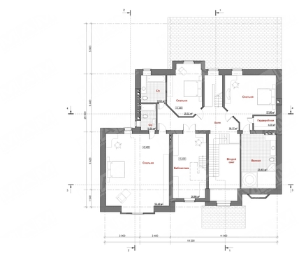 Galería de visualizaciones - Proyecto de una enorme mansión elegante