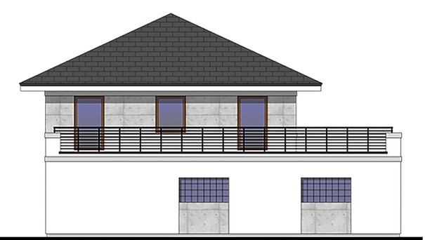 Visualization gallery - Beautiful residential mansion with a spacious terrace