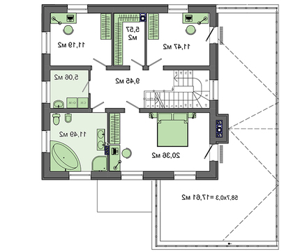 Visualization gallery - Beautiful residential mansion with a spacious terrace