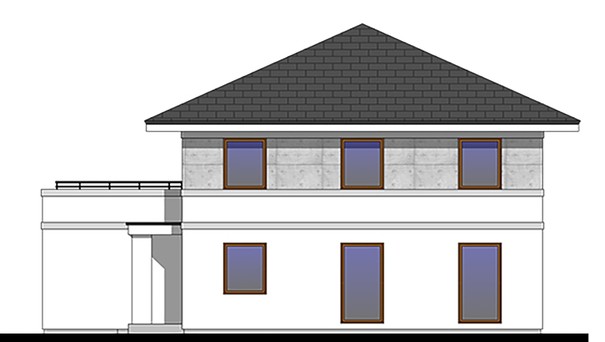 Visualization gallery - Beautiful residential mansion with a spacious terrace