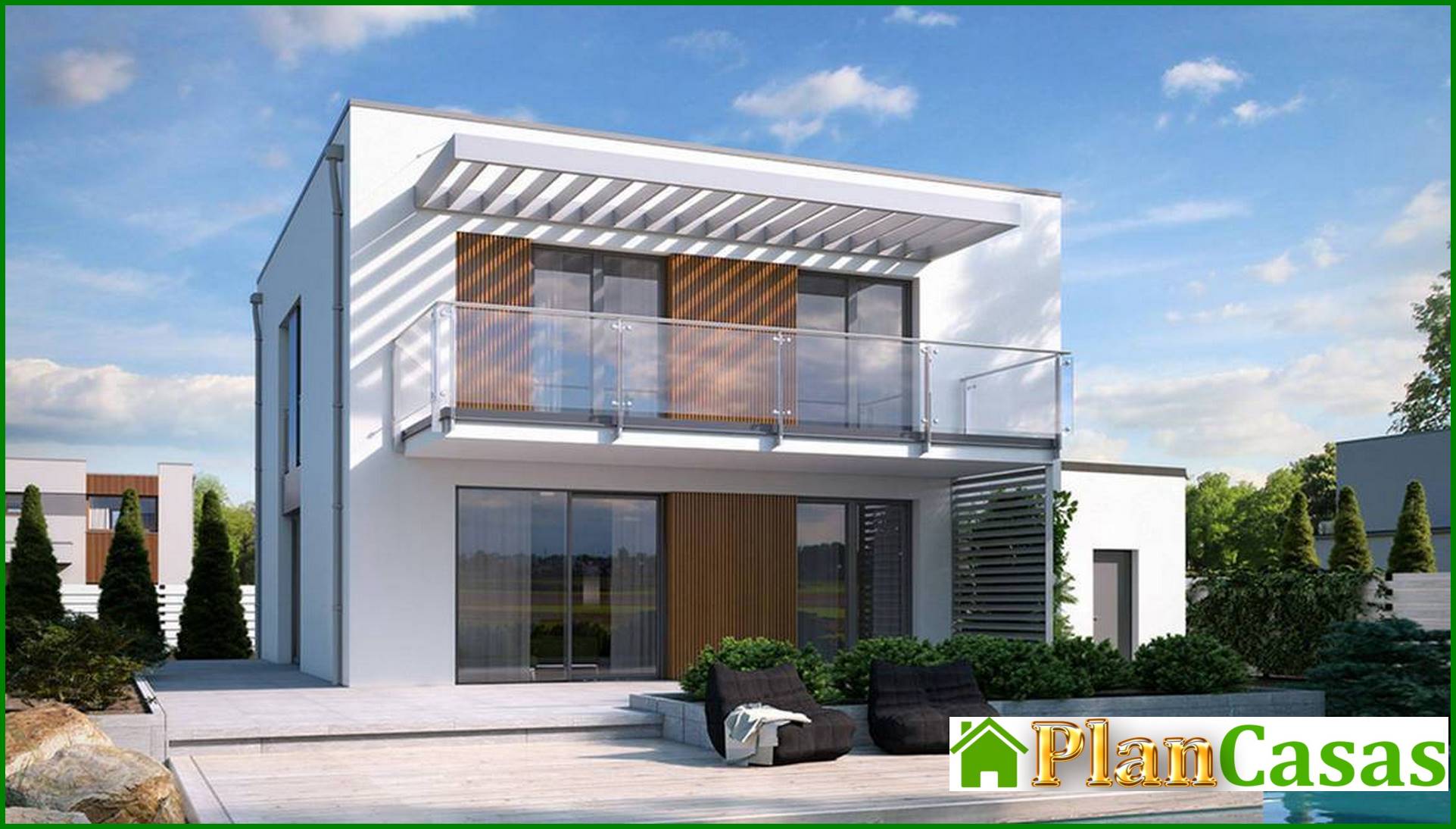 Visualization gallery - Modern stylish two-story house