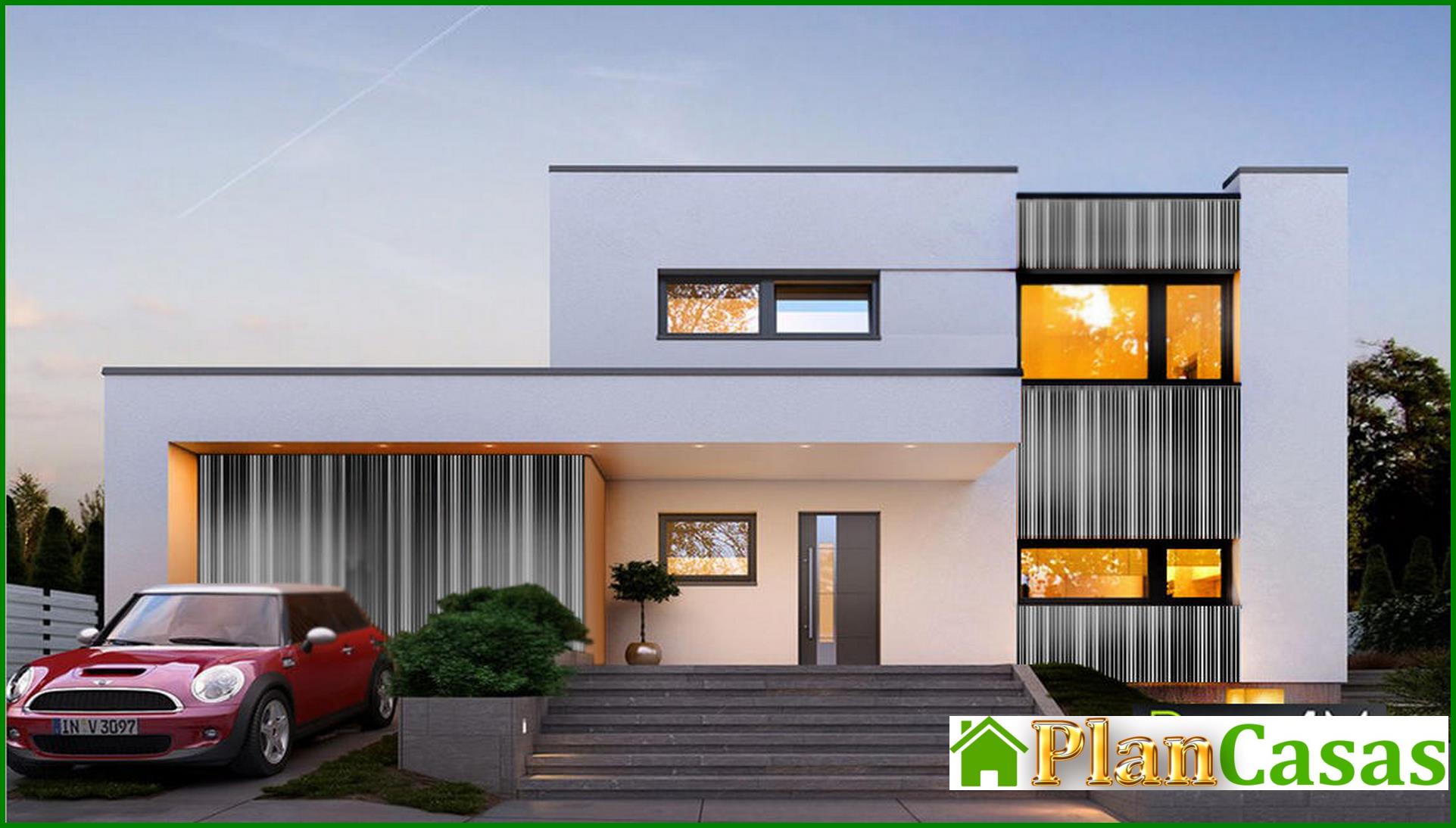 Modern stylish two-story house