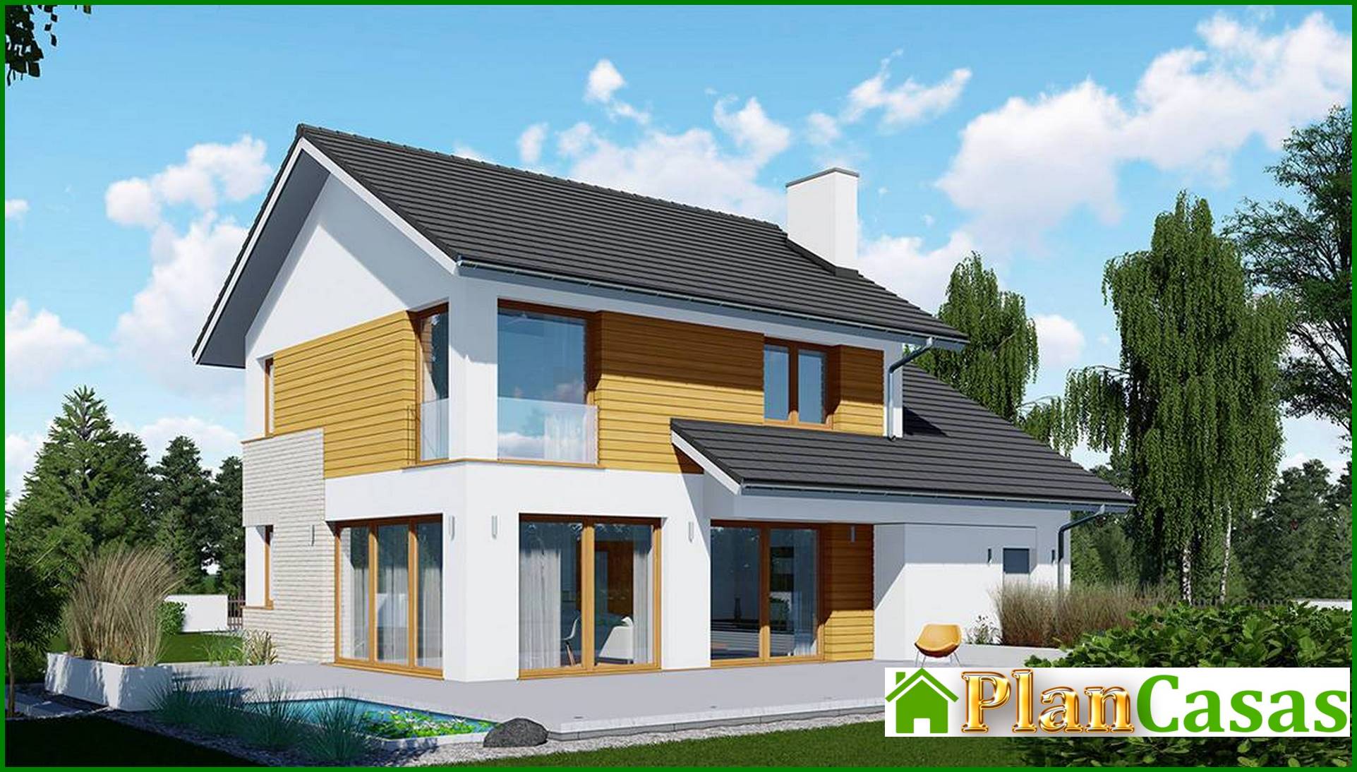 Visualization gallery - Attractive mansion with attic and garage