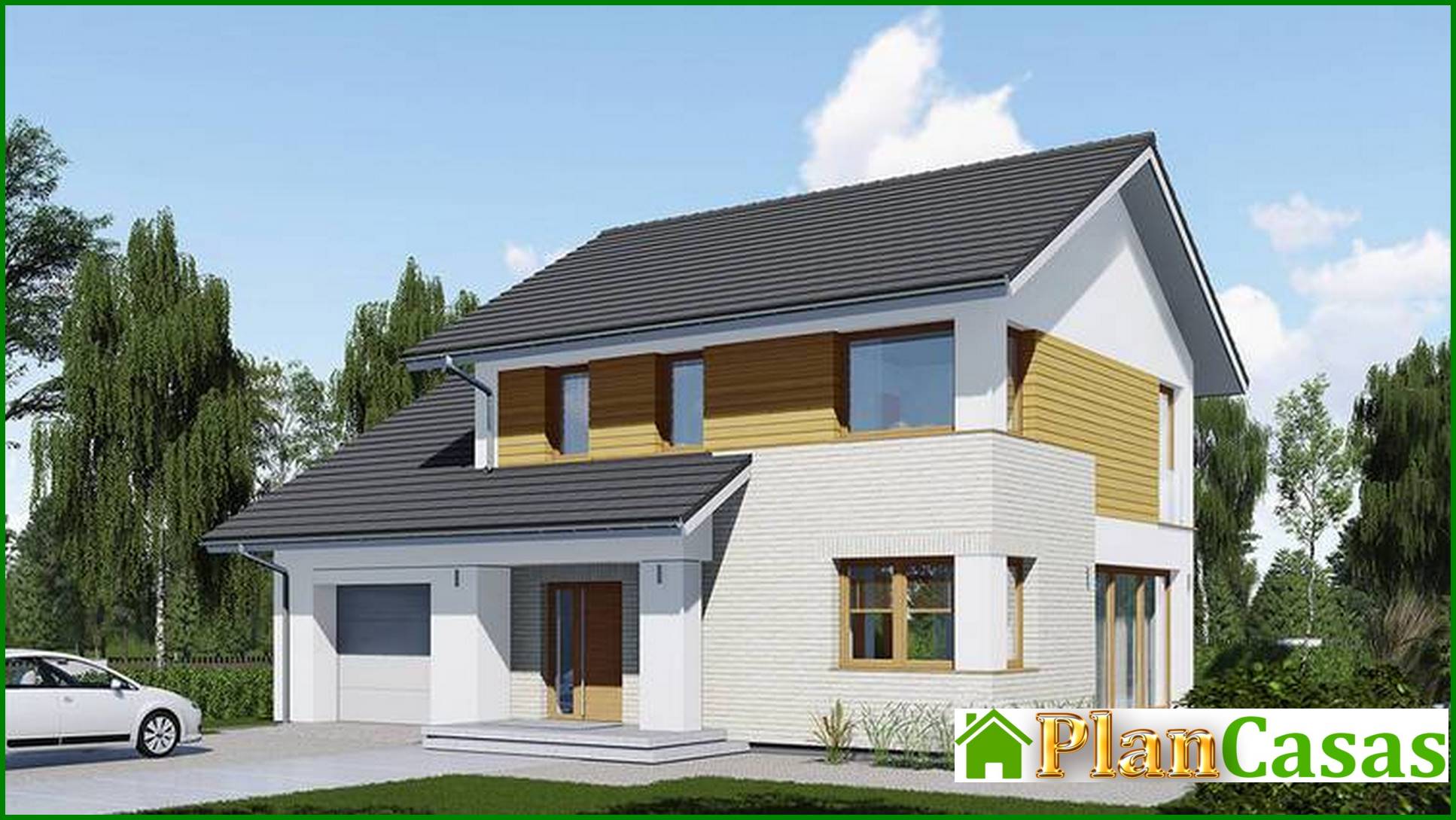 Attractive mansion with attic and garage