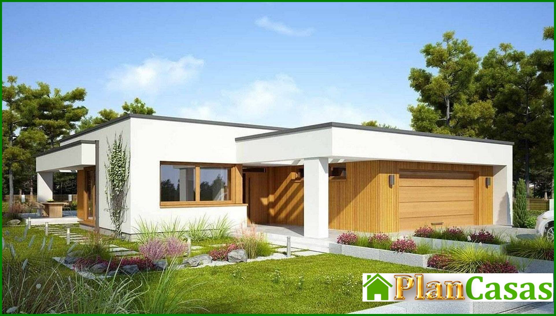 Modern house with three bedrooms and three bathrooms