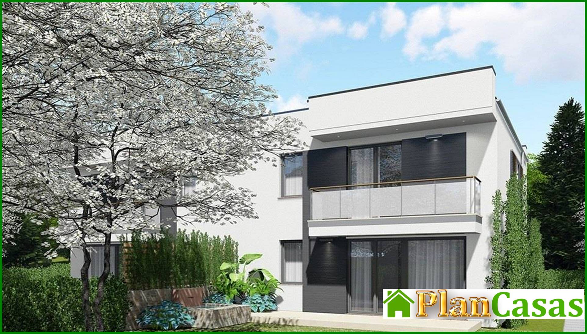 Galería de visualizaciones - Vivienda para dos familias con hermosos balcones