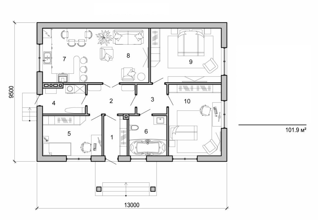Galería de visualizaciones - Casa pequeña