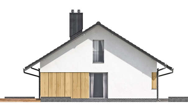 Galería de visualizaciones - Proyecto de casa de una planta con garaje para dos coches