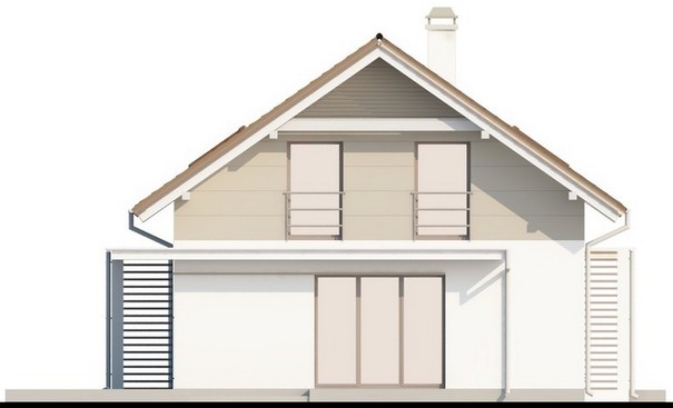 Galería de visualizaciones - Proyecto de casa clásica de bajo consumo con ático