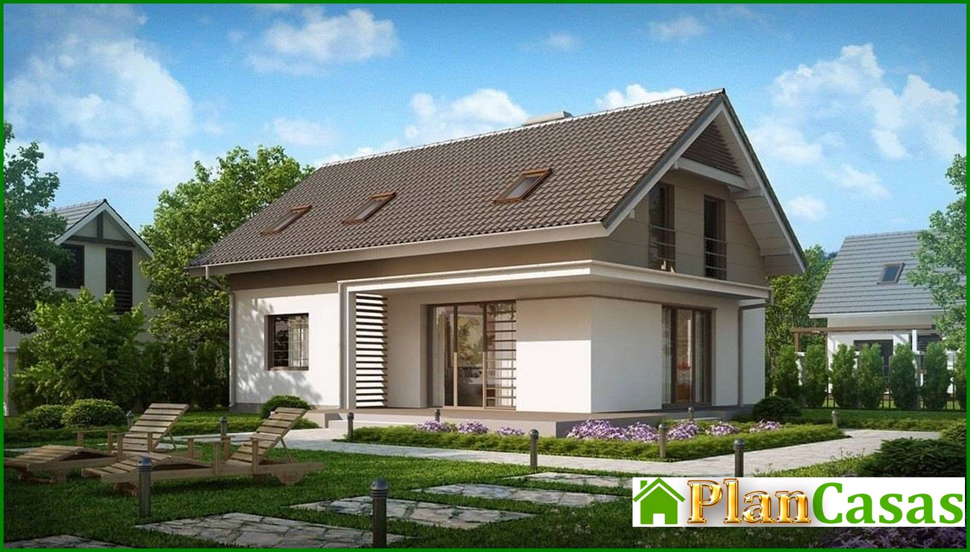 Galería de visualizaciones - Proyecto de casa clásica de bajo consumo con ático