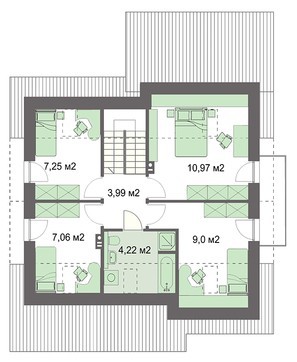 Visualization gallery - Five bedroom modern home