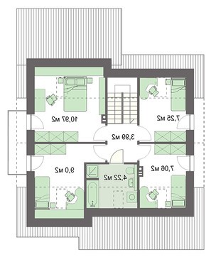 Visualization gallery - Five bedroom modern home