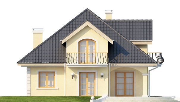 Galería de visualizaciones - Proyecto de casa clásica con ático