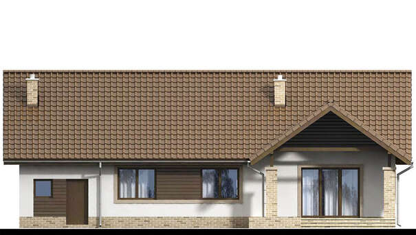 Visualization gallery - Three-bedroom one-story house project