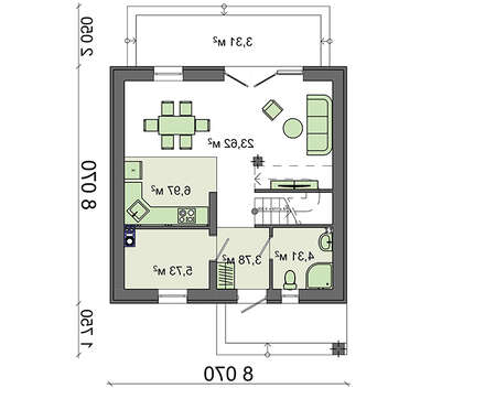 Galería de visualizaciones - Casa rural moderna de dos plantas con tres dormitorios