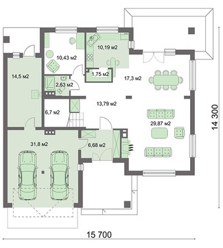 Visualization gallery - The project of a classic two-story mansion
