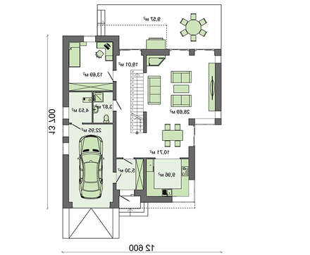 Visualization gallery - The project of a two-story cottage with a second light