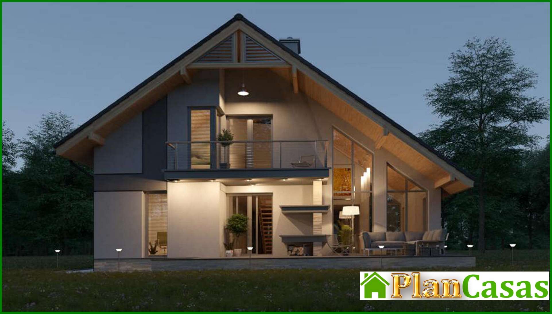 Visualization gallery - The project of a two-story cottage with a second light