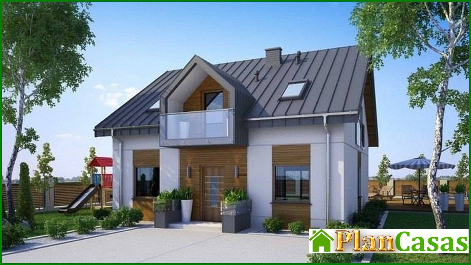 Modern apartment building with an office on the ground floor