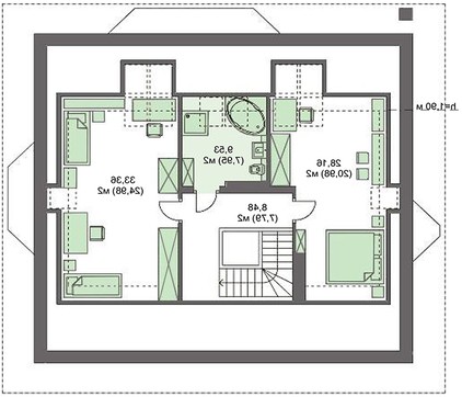 Galería de visualizaciones - Hermoso edificio de apartamentos en tonos chocolate