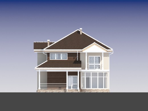 Galería de visualizaciones - Elegante e inusual mansión de dos plantas