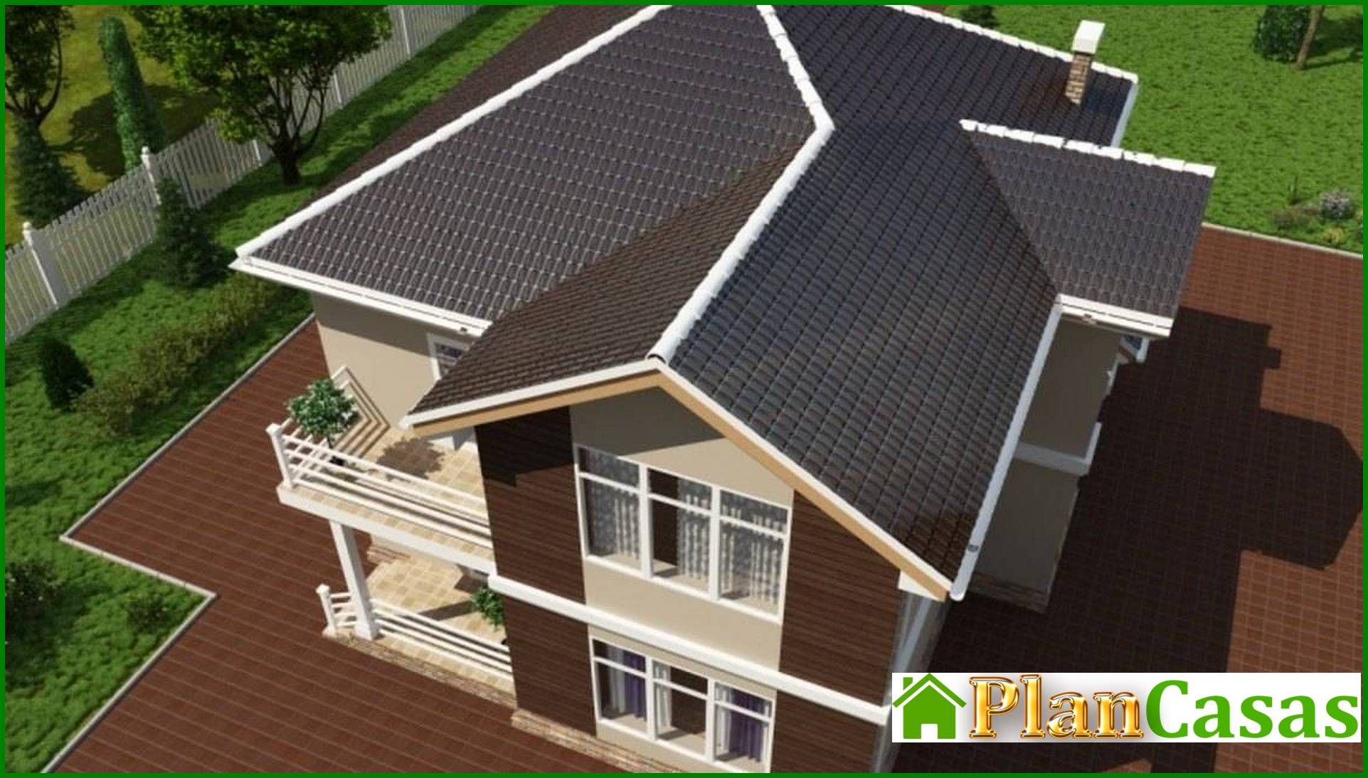 Galería de visualizaciones - Elegante e inusual mansión de dos plantas