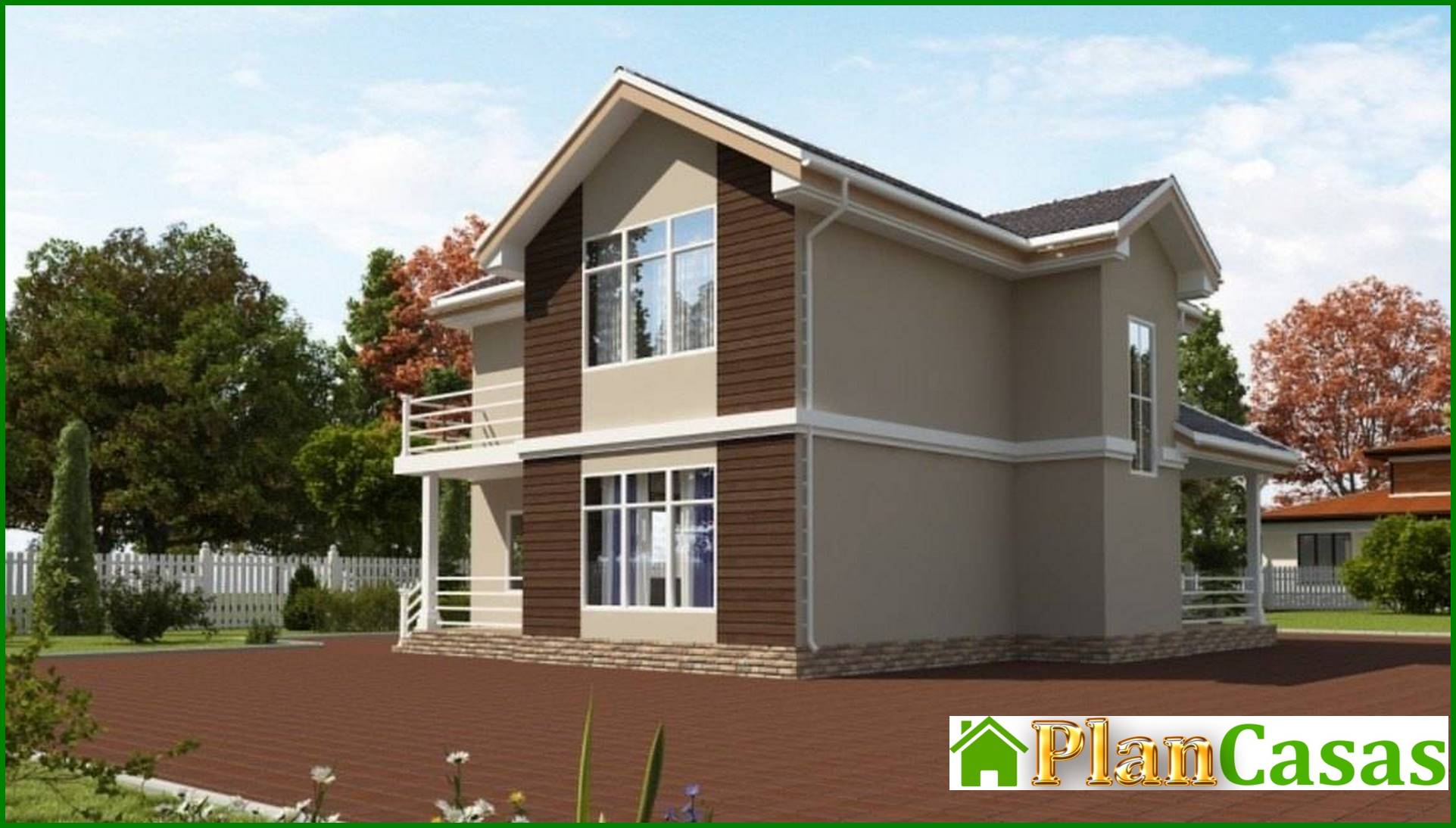 Galería de visualizaciones - Elegante e inusual mansión de dos plantas