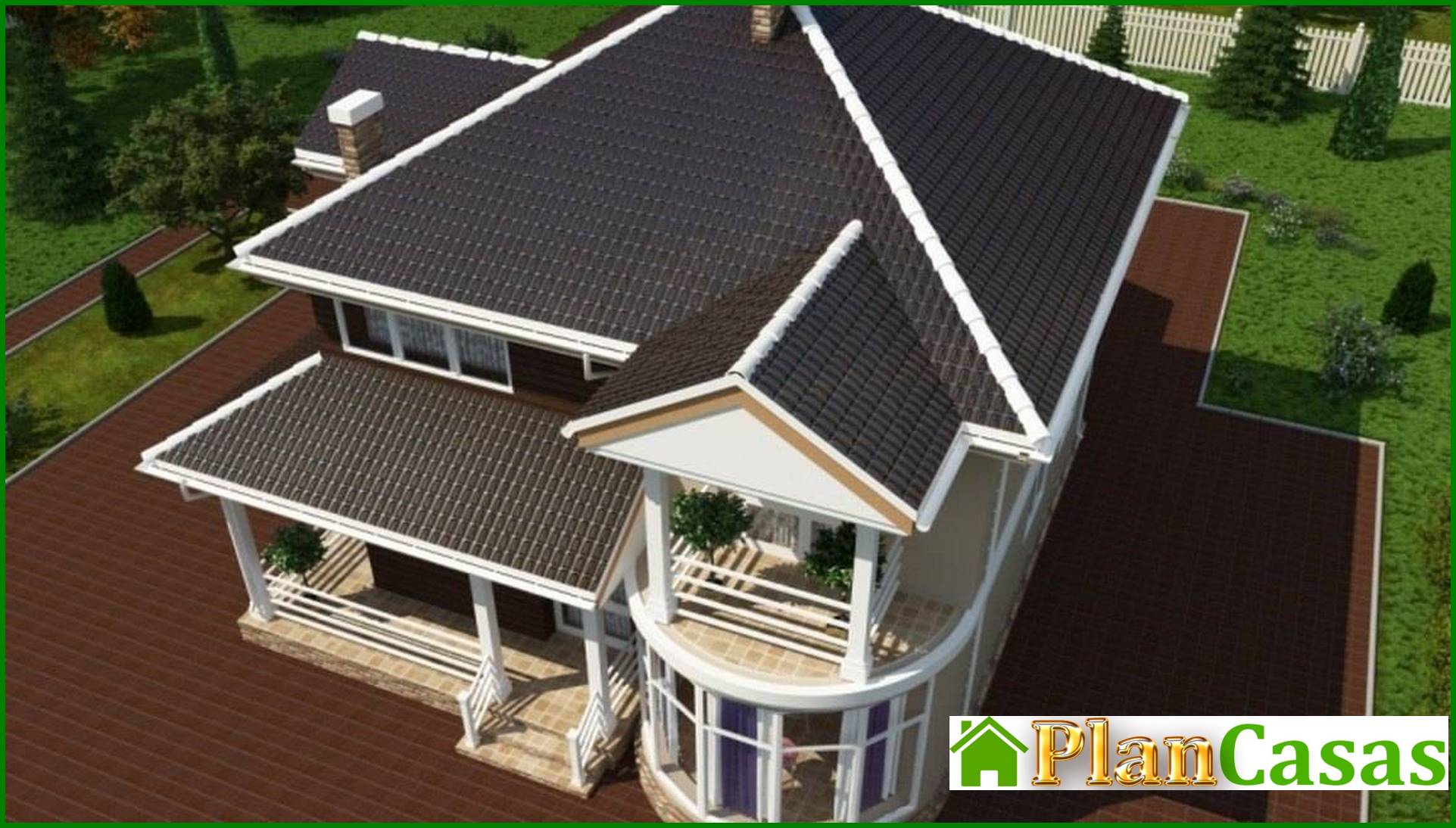 Galería de visualizaciones - Elegante e inusual mansión de dos plantas