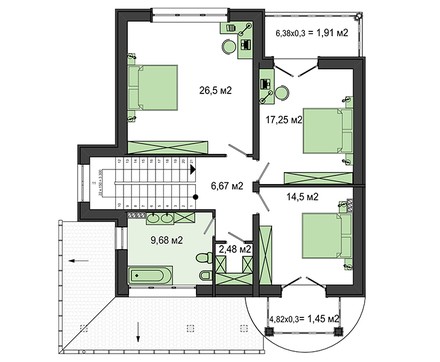 Galería de visualizaciones - Elegante e inusual mansión de dos plantas
