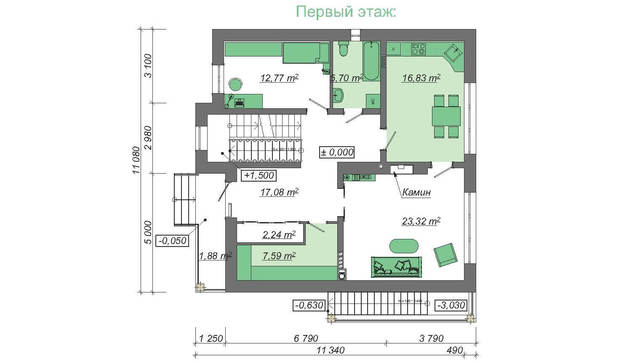 Galería de visualizaciones - Lujoso edificio de apartamentos en colores vivos