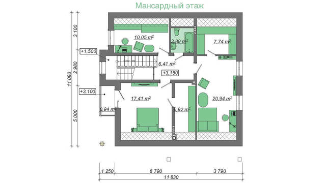 Galería de visualizaciones - Lujoso edificio de apartamentos en colores vivos