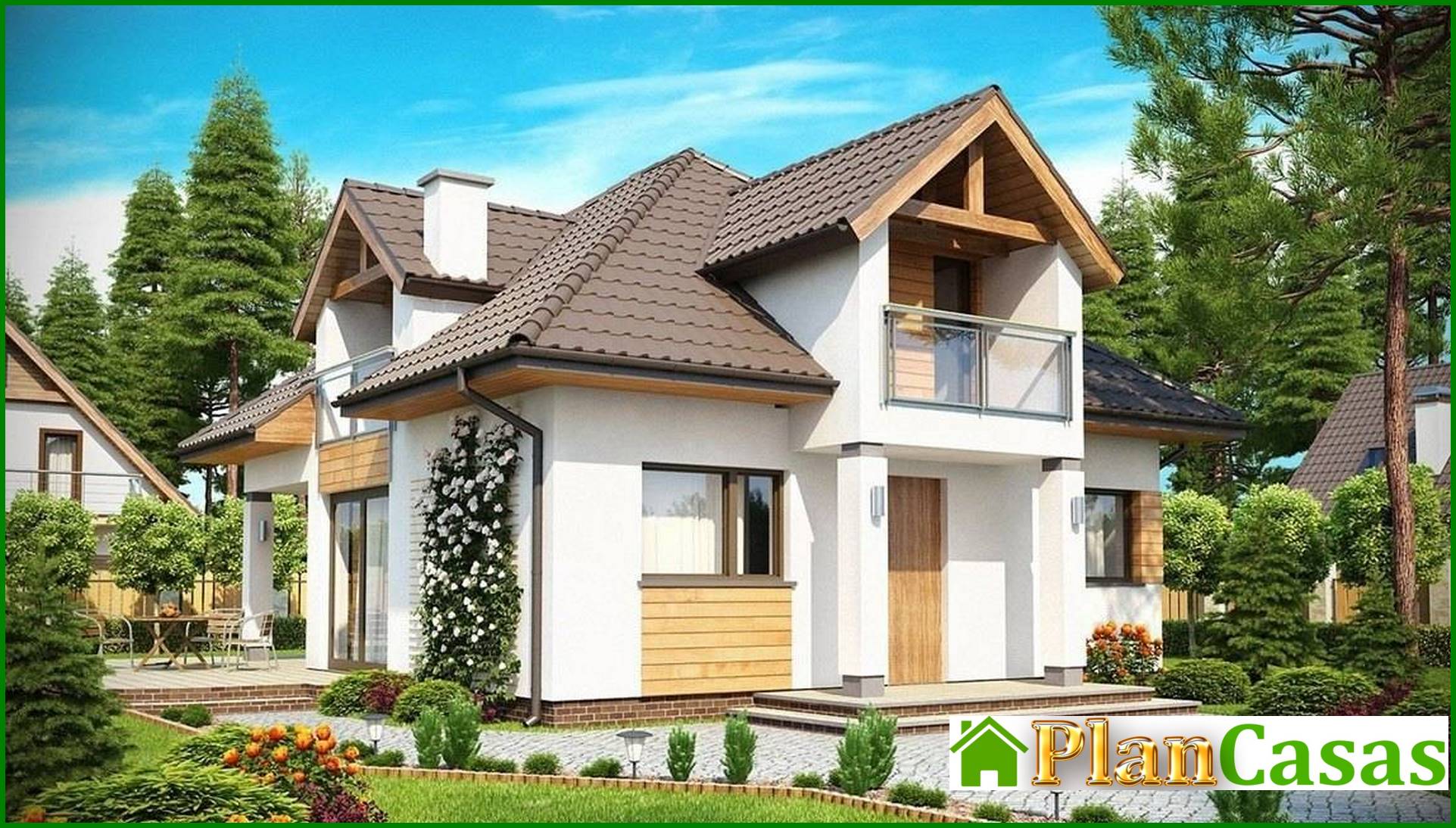 Galería de visualizaciones - Proyecto de casa de campo clásica