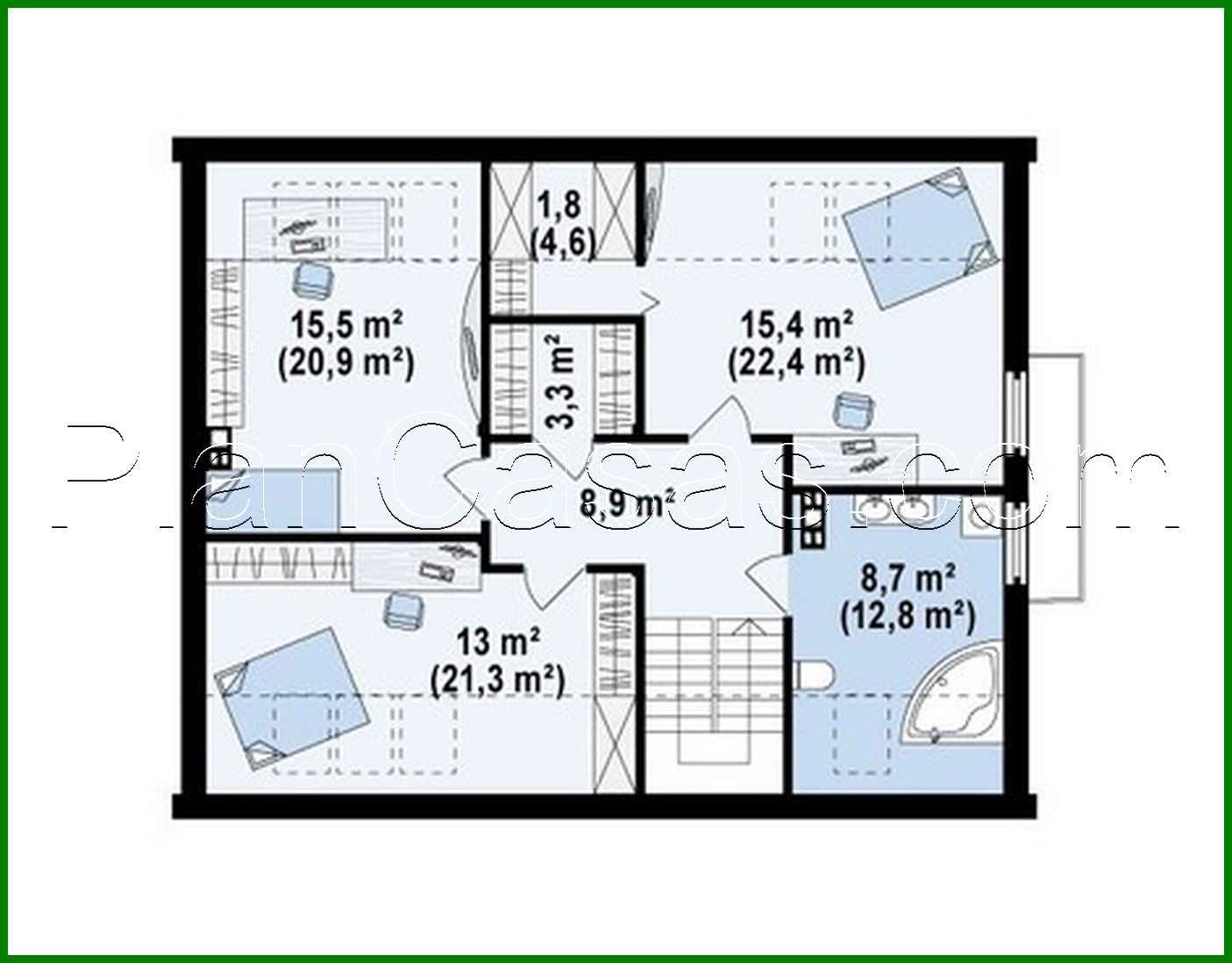 Galería de visualizaciones - Proyecto de una casa cómoda con garaje