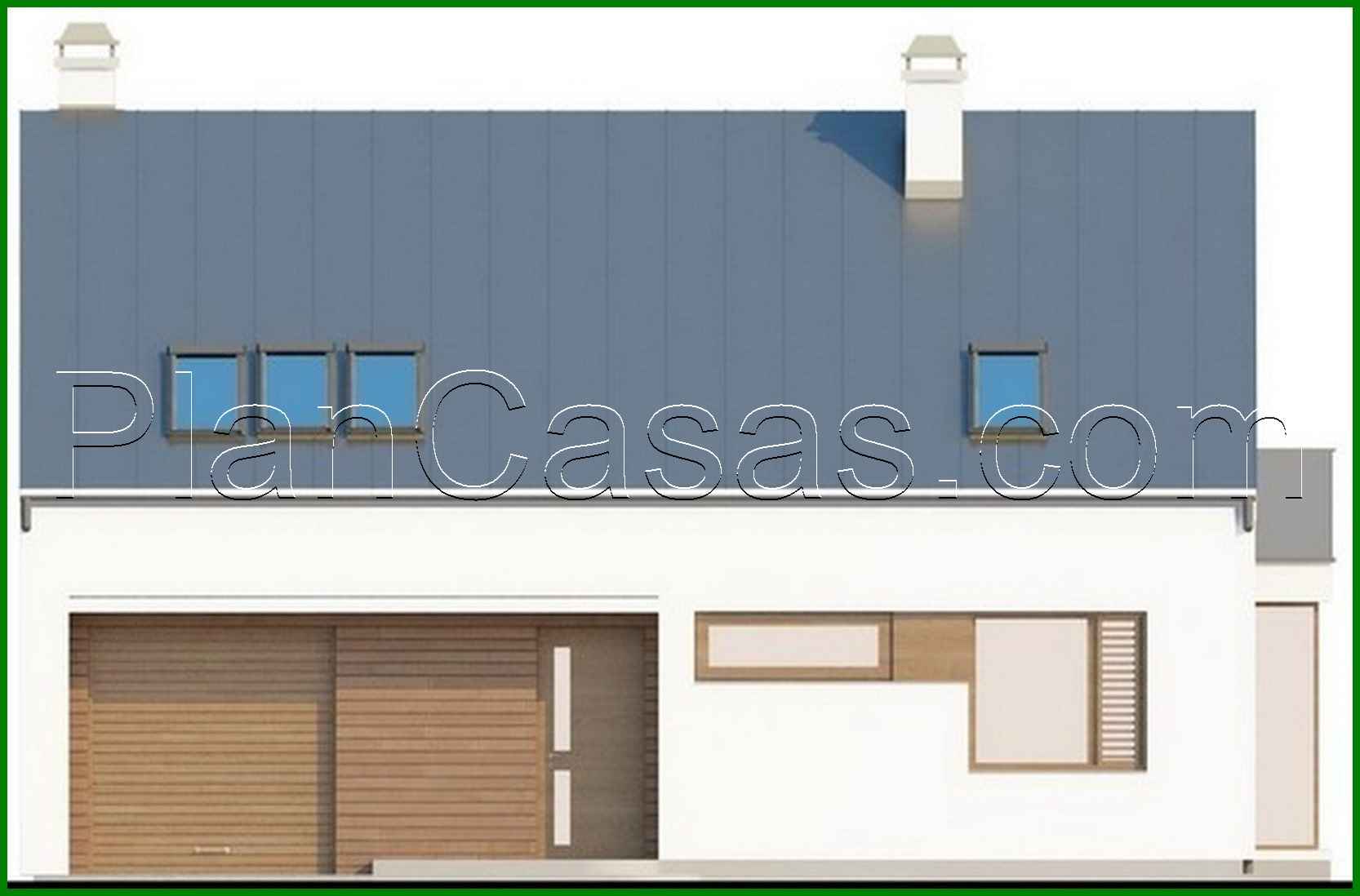 Galería de visualizaciones - Proyecto de una casa cómoda con garaje