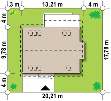 Galería de visualizaciones - Proyecto de una casa cómoda con garaje