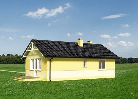 Galería de visualizaciones - Casa pequeña con un amplio salón