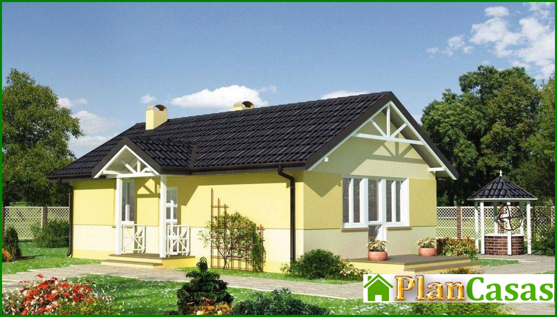 Casa pequeña con un amplio salón