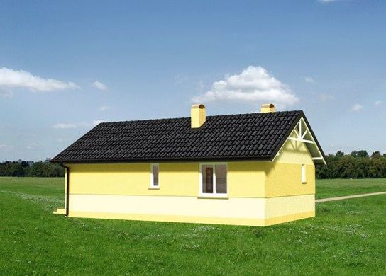 Galería de visualizaciones - Casa pequeña con un amplio salón