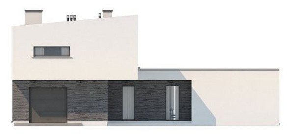 Galería de visualizaciones - Casa original en forma de T de estilo moderno
