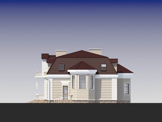 Visualization gallery - Chic villa design in a classic style