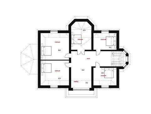 Visualization gallery - Chic villa design in a classic style