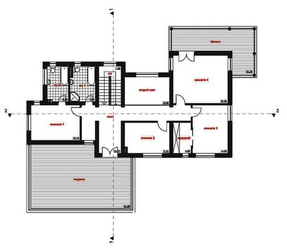 Galería de visualizaciones - Proyecto arquitectónico de casa de vacaciones moderna de dos plantas