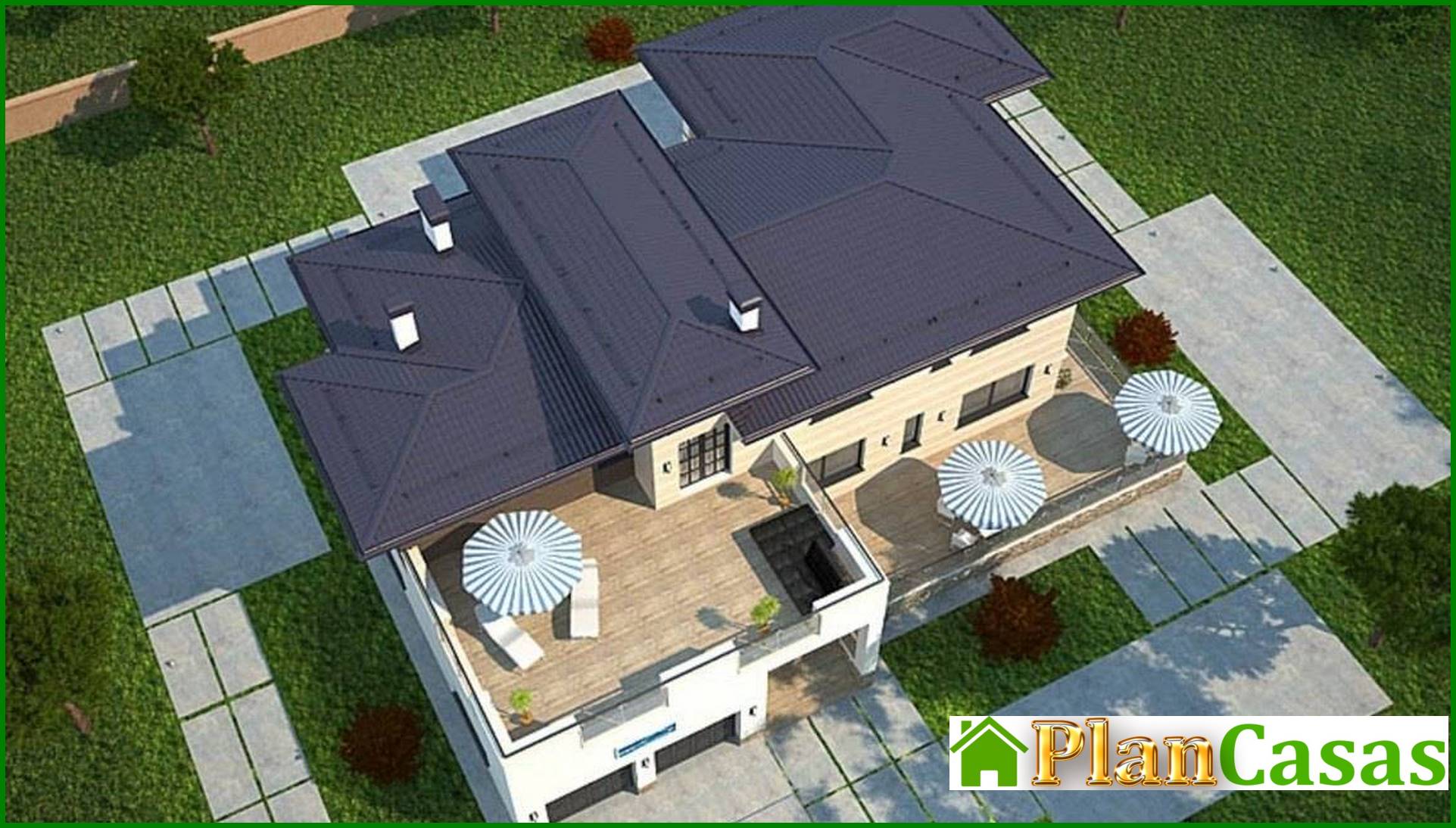 Galería de visualizaciones - Proyecto arquitectónico de casa de vacaciones moderna de dos plantas