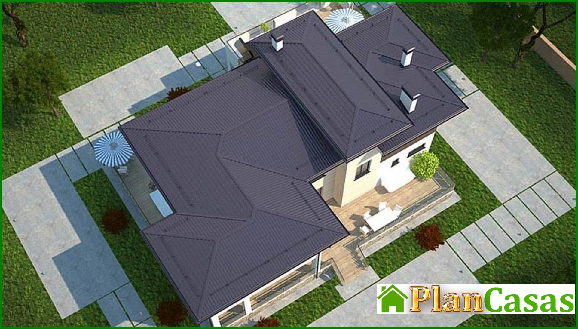 Galería de visualizaciones - Proyecto arquitectónico de casa de vacaciones moderna de dos plantas